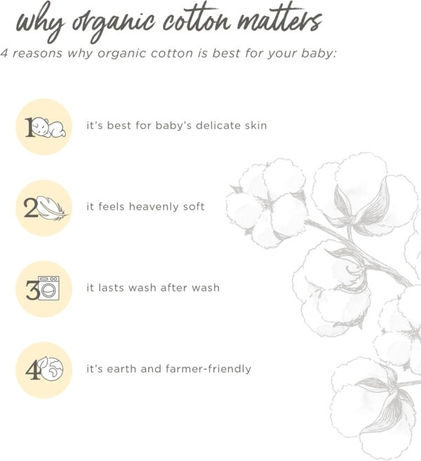 Burt's Bees Baby baby-boys Short Sleeve Rompers, 100% Organic Cotton One-piece Coverall and Layette Set