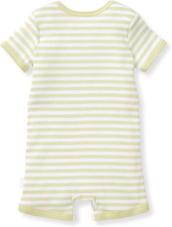 Burt's Bees Baby baby-boys Short Sleeve Rompers, 100% Organic Cotton One-piece Coverall and Layette Set