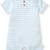 Burt's Bees Baby baby-boys Short Sleeve Rompers, 100% Organic Cotton One-piece Coverall and Layette Set