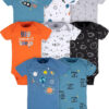 Gerber Baby Boys' 8-Pack Short Sleeve Onesies Bodysuits