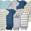 Gerber Baby Boys' 8-Pack Short Sleeve Onesies Bodysuits
