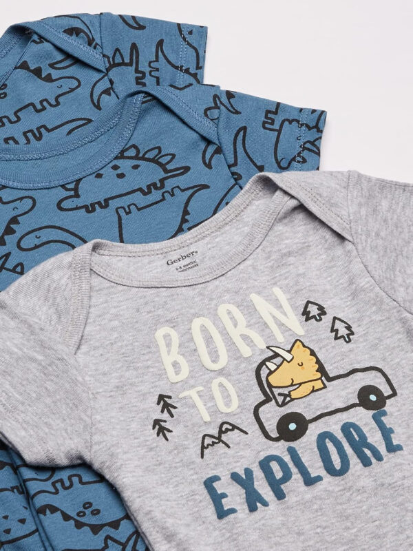 Gerber Baby Boys' 8-Pack Short Sleeve Onesies Bodysuits