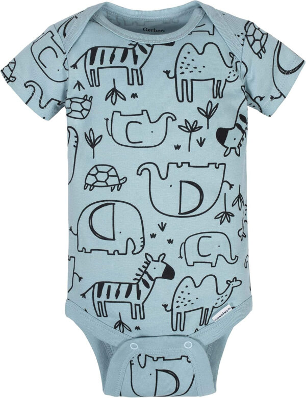Gerber Baby Boys' 8-Pack Short Sleeve Onesies Bodysuits