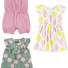 Simple Joys by Carter's baby-girls 3-pack Romper, Sunsuit and Dress
