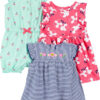 Simple Joys by Carter's baby-girls 3-pack Romper, Sunsuit and Dress