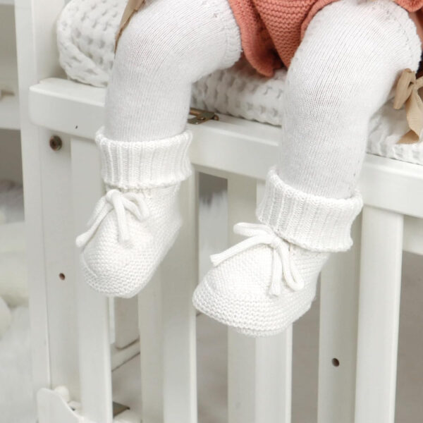 688ad6650093734eb42ad0235d4810d177634bfacabcd2d780d99.jpg Hadetoto Baby Booties Newborn First Walkers Cozy Shoes Warm Knit Soft Booties for Toddler Infant Boy Girl