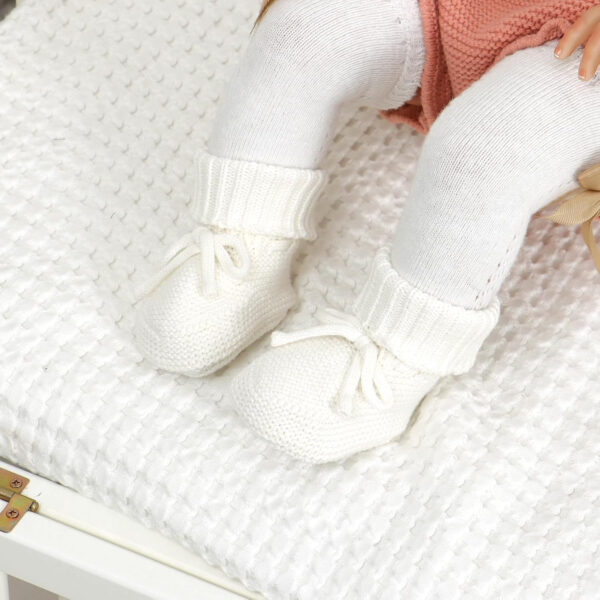 688ad66632211fc543a8f2a580513576e752bb9133b16df5d43a5.jpg Hadetoto Baby Booties Newborn First Walkers Cozy Shoes Warm Knit Soft Booties for Toddler Infant Boy Girl