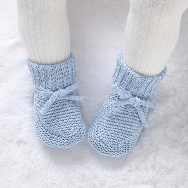 688ad66d1d146b34fe1472cd26e87b7f876d0a0deba15e6f74cff.jpg Hadetoto Baby Booties Newborn First Walkers Cozy Shoes Warm Knit Soft Booties for Toddler Infant Boy Girl