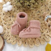 688ad6853618eddebce214f6dea938901f3362ec25f21f42a92ce.jpg Hadetoto Baby Booties Newborn First Walkers Cozy Shoes Warm Knit Soft Booties for Toddler Infant Boy Girl