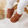 688ad698e0c1fa6c63ad0ca8f7b8e1789f1ab26cadb8ef2163229.jpg Hadetoto Baby Booties Newborn First Walkers Cozy Shoes Warm Knit Soft Booties for Toddler Infant Boy Girl