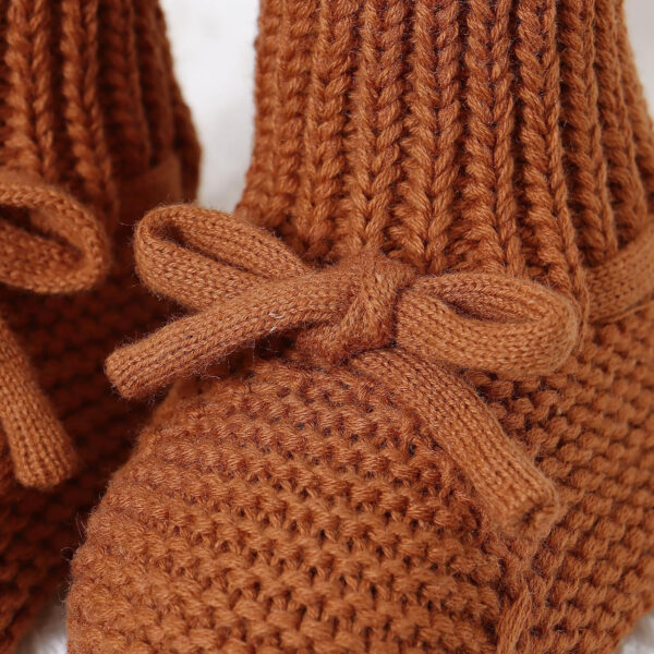 688ad6afbed0bbc86c94ea5c3b0fa2f77fa51238c0d10abcd6098.jpg Hadetoto Baby Booties Newborn First Walkers Cozy Shoes Warm Knit Soft Booties for Toddler Infant Boy Girl