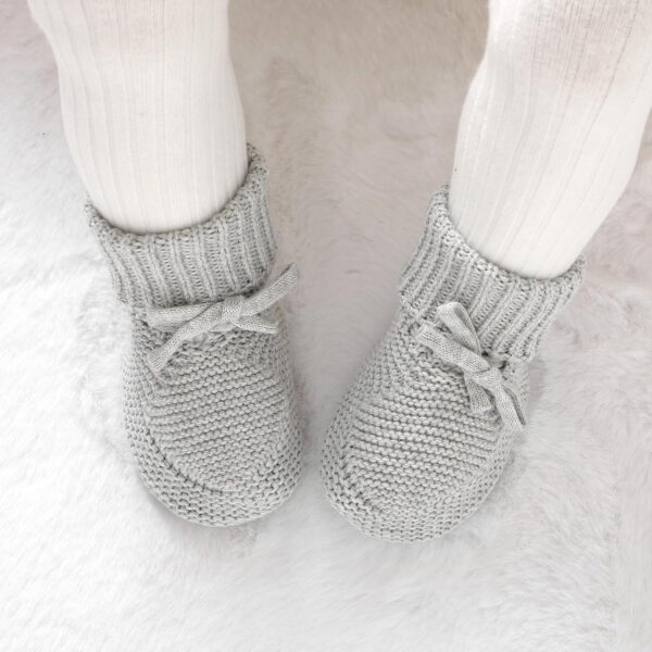 688ad6d94f4fe689959849ceb8e4b939154a0a01a65bb3f490841.jpg Hadetoto Baby Booties Newborn First Walkers Cozy Shoes Warm Knit Soft Booties for Toddler Infant Boy Girl
