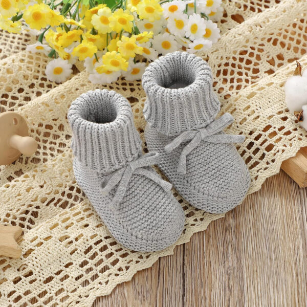 688ad6e428194368aa2ae4dff6977357985498f78d4ba127ef085.jpg Hadetoto Baby Booties Newborn First Walkers Cozy Shoes Warm Knit Soft Booties for Toddler Infant Boy Girl