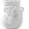 Hadetoto Baby Booties Hand Crochet Knit Cotton Bootie Soft Cozy Warm Socks Shoes Newborn First Walkers for Infant Boy Girl