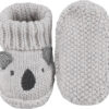 Newborn Knit Booties Soft Baby Sock Boots for Infant Boys Girls First Walkers 2 Pairs, 0-3 Months
