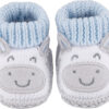 Newborn Knit Booties Soft Baby Sock Boots for Infant Boys Girls First Walkers 2 Pairs, 0-3 Months