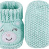 Newborn Knit Booties Soft Baby Sock Boots for Infant Boys Girls First Walkers 2 Pairs, 0-3 Months