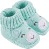 Newborn Knit Booties Soft Baby Sock Boots for Infant Boys Girls First Walkers 2 Pairs, 0-3 Months
