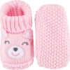 Newborn Knit Booties Soft Baby Sock Boots for Infant Boys Girls First Walkers 2 Pairs, 0-3 Months