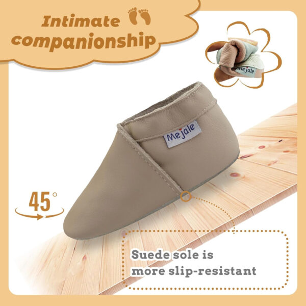 Mejale Baby Infant Toddler Shoes Slip-on Soft Sole Leather Moccasins Pre-Walkers