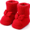 Baby Booties Newborn Babe First Walkers Knit Boots Warm Knit Crib Shoes Crochet Soft Infant Sock for Boy Girl
