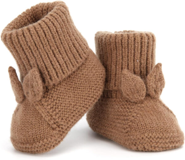 Baby Booties Newborn Babe First Walkers Knit Boots Warm Knit Crib Shoes Crochet Soft Infant Sock for Boy Girl