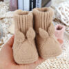 Baby Booties Newborn Babe First Walkers Knit Boots Warm Knit Crib Shoes Crochet Soft Infant Sock for Boy Girl