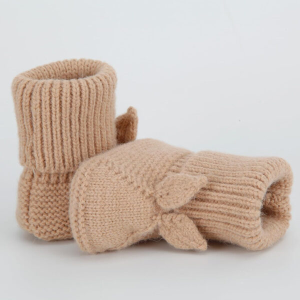 Baby Booties Newborn Babe First Walkers Knit Boots Warm Knit Crib Shoes Crochet Soft Infant Sock for Boy Girl