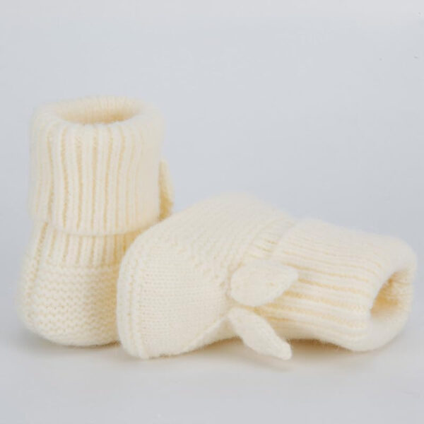 Baby Booties Newborn Babe First Walkers Knit Boots Warm Knit Crib Shoes Crochet Soft Infant Sock for Boy Girl