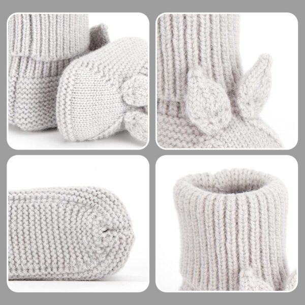 Baby Booties Newborn Babe First Walkers Knit Boots Warm Knit Crib Shoes Crochet Soft Infant Sock for Boy Girl