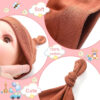 Toulite 10 Set Newborn Baby Socks Hat and Mittens Soft Ankle Sock Newborn Beanie Mitten for Boys Girls Infant