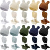 Toulite 10 Set Newborn Baby Socks Hat and Mittens Soft Ankle Sock Newborn Beanie Mitten for Boys Girls Infant