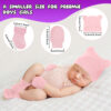 Cuffbow 4 Pcs Preemie Hats Mittens and Socks Set Preemie Mittens Warm Terry Socks for Baby