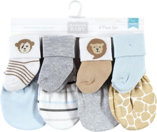 Hudson Baby baby-girls Socks and Mittens Set