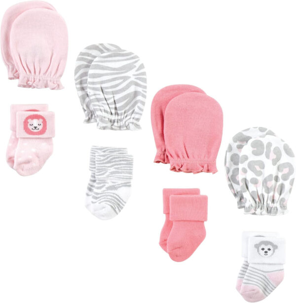 Hudson Baby baby-girls Socks and Mittens Set
