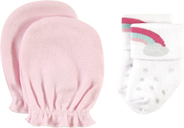 Hudson Baby baby-girls Socks and Mittens Set