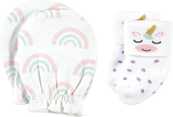 Hudson Baby baby-girls Socks and Mittens Set