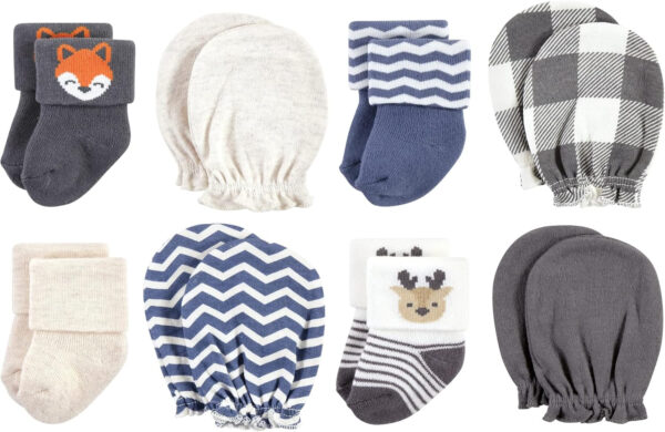 Hudson Baby baby-girls Socks and Mittens Set