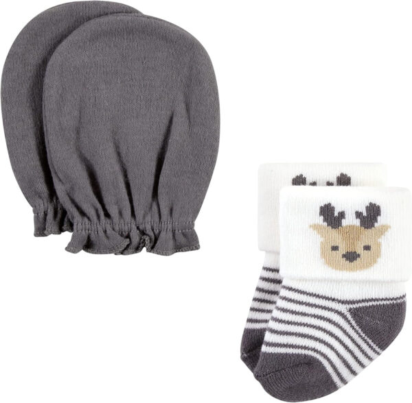 Hudson Baby baby-girls Socks and Mittens Set