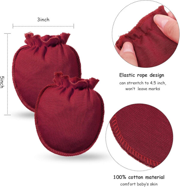 688ae9db0fb703b833d9290c1adcf4c9730986129fb6d10d16bc6.jpg Geyoga 18 Pieces Baby Headband Newborn Socks and Mittens Sets Elastic Baby Essentials Boys Girls 0-6 Months