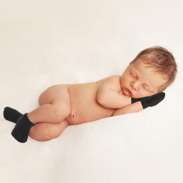 6 Pack Preemie Mittens and Socks Set Newborn Baby Mittens and Socks Set No Scratch Preemie Gloves Cotton for Boys Girls