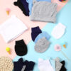 Geyoga Newborn Baby Hat Bear Ears Mittens and Socks Set for 0-6 Month