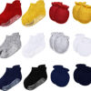 688aeae0467c7c300489e0e50ce9cafc1e393fe6e6236900eba05.jpg SATINIOR 12 Pairs Newborn Baby Mittens and Socks Set Baby Mittens No Scratch Cotton Gloves Non Slip Ankle Socks 0-6 Months