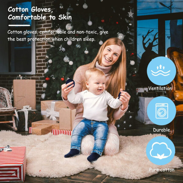 688aeaed108f4d998f219e1c9d170626f9ca0d30123a385cf9cbb.jpg SATINIOR 12 Pairs Newborn Baby Mittens and Socks Set Baby Mittens No Scratch Cotton Gloves Non Slip Ankle Socks 0-6 Months