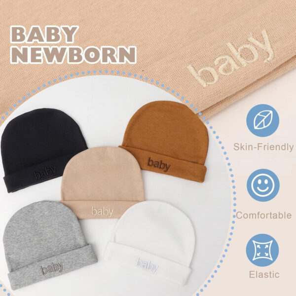 688aeb618527ca4df198240fad2b4fbf5a04d194bfbd6f7acf6a4.jpg BQUBO Newborn Baby Hat Mittens Socks Set Infant Cotton Beanie Gloves Thick Warm Socks for 0-6 Months Boys Girls