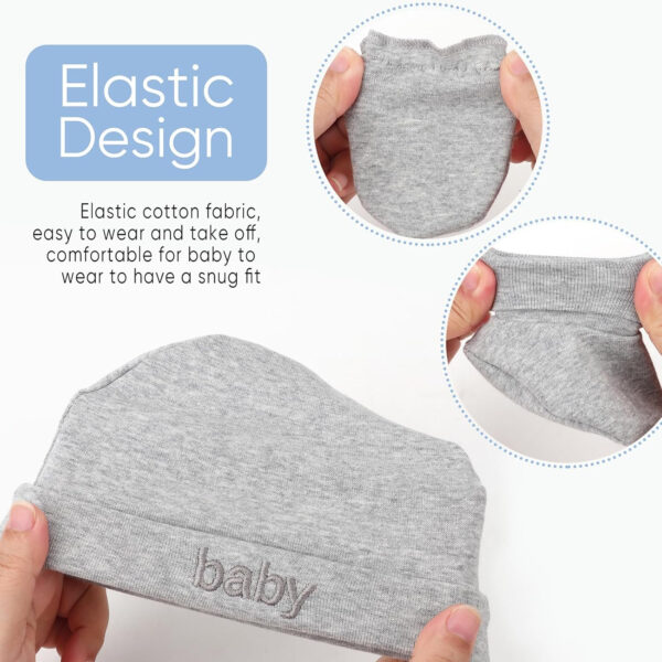 688aeb7645caf74deaceea5f72b47c7d35c675db032b878aebdbc.jpg BQUBO Newborn Baby Hat Mittens Socks Set Infant Cotton Beanie Gloves Thick Warm Socks for 0-6 Months Boys Girls