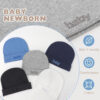 688aeb7867230409fb0e065de0683f6a583af8bcb1d2d1262e86a.jpg BQUBO Newborn Baby Hat Mittens Socks Set Infant Cotton Beanie Gloves Thick Warm Socks for 0-6 Months Boys Girls