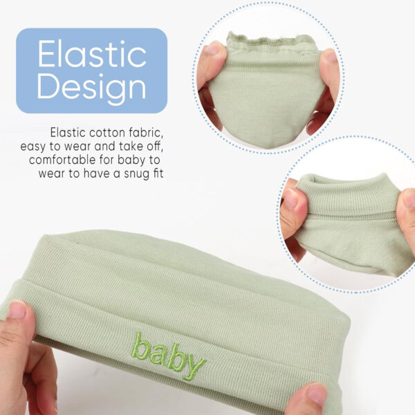 688aeb85cadc5bec6a8805e06b77e1b9a3889f7da02454ee2eb76.jpg BQUBO Newborn Baby Hat Mittens Socks Set Infant Cotton Beanie Gloves Thick Warm Socks for 0-6 Months Boys Girls