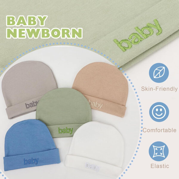 688aeb8bf259ffa108a271df3247ca2047a12cfc378f2f0498fca.jpg BQUBO Newborn Baby Hat Mittens Socks Set Infant Cotton Beanie Gloves Thick Warm Socks for 0-6 Months Boys Girls