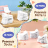688aec0de996b428225b7999c6b511f6b394bb29d7866ed1d3f4c.jpg Jeyiour 30 Pairs Preemie Mittens and Socks - No Scratch Baby Mittens and Socks Set for Boys, Girls and Unisex